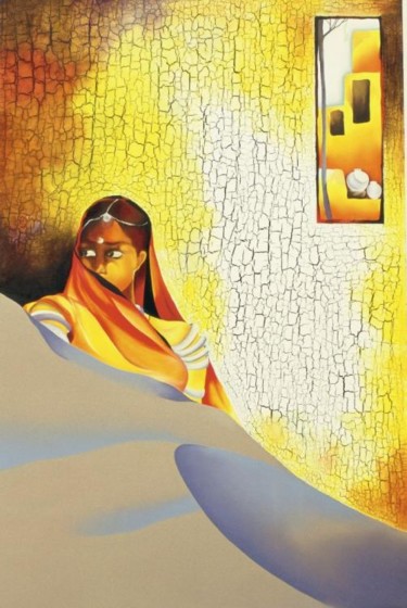 Painting titled "Makta Mukaam" by Geeta Vadhera, Original Artwork