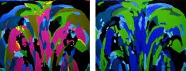 Peinture intitulée ""Awakening"-"Evigit…" par Volodymyr Byzov, Œuvre d'art originale, Huile Monté sur Châssis en bois