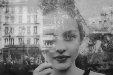 La fille à la sucette Photographie intitulée "La fille à la sucet…" par Julien Muller, Œuvre d'art originale, Photographie numérique