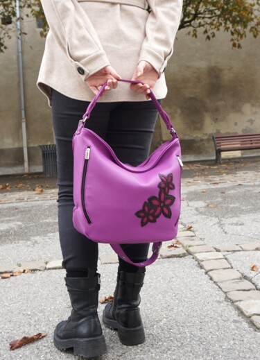 Design intitulée "Sac grand format en…" par Marieke Creation, Œuvre d'art originale, Accessoires