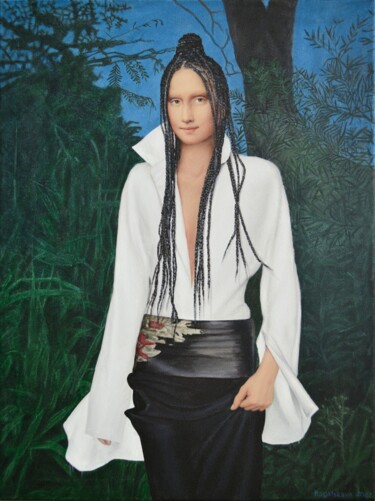At Night Painting titled "At Night" by Nataliya Bagatskaya, Original Artwork, Acrylic