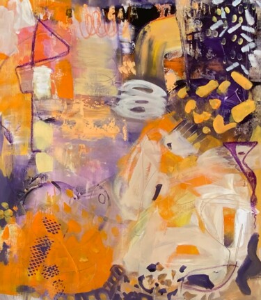 Painting titled "Fields of laughter 2" by Marlise Witschi, Original Artwork, Acrylic