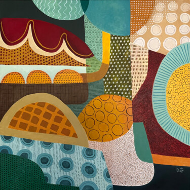 Pintura titulada "Retales" por David García Rincón, Obra de arte original, Acrílico
