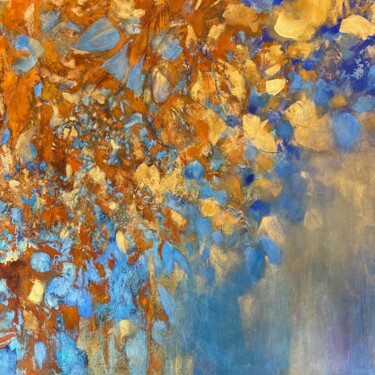 Painting titled "Jardin de rouille #…" by Christine Lavoie, Original Artwork, Acrylic