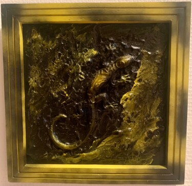 Peinture intitulée "Salamandre" par Atelier Jys, Œuvre d'art originale, Acrylique