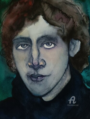 Painting titled "I`m no longer found" by Coco Sanne Hassink, Original Artwork, Watercolor