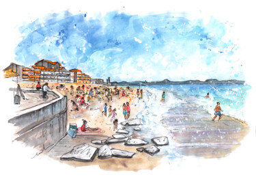 Peinture intitulée "Capbreton 06" par Miki De Goodaboom, Œuvre d'art originale, Aquarelle