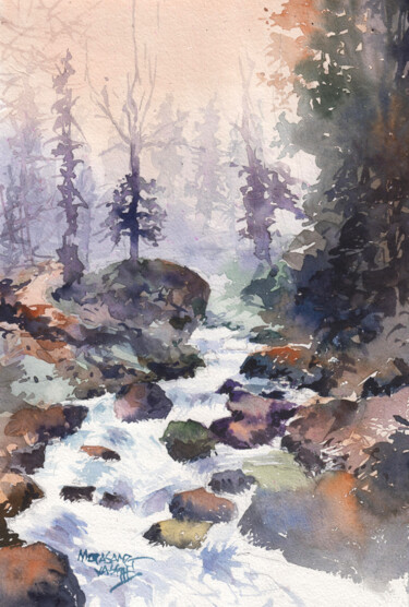绘画 标题为“Nature” 由Mopasang Valath, 原创艺术品, 水彩