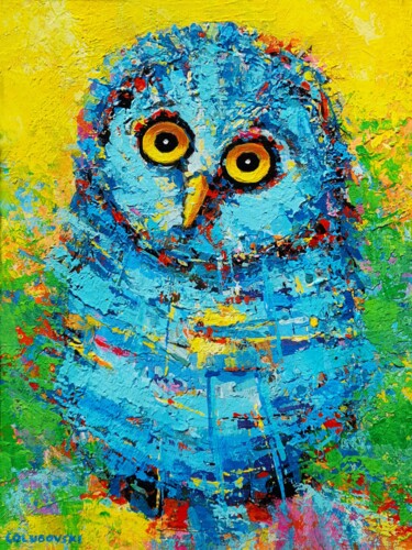 绘画 标题为“owl ( made in dream…” 由Nikola Golubovski, 原创艺术品, 丙烯