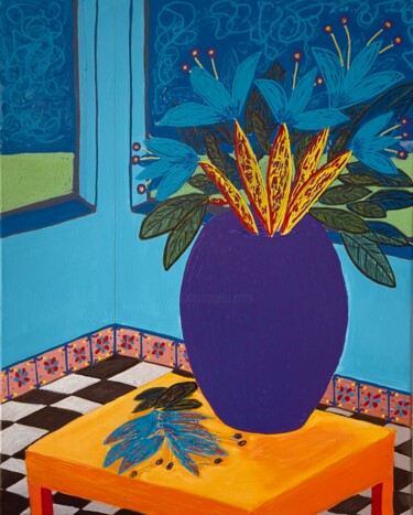 Hello Still Life, Nice to Finally Meet You Pittura intitolato "Hello Still Life, N…" da Jorge Gonzalez, Opera d'arte originale, Acrilico Montato su Telaio per barella…