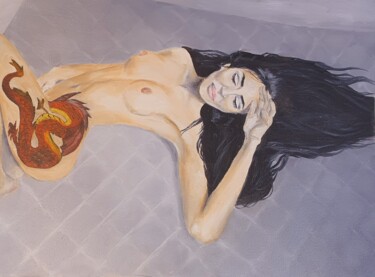 the power of beauty Painting titled "the power of beauty" by Ekaterina Nichubai (Shpekht), Original Artwork, Oil