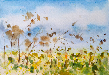 "Летний ветер шелест…" başlıklı Tablo Денис Филип tarafından, Orijinal sanat, Suluboya