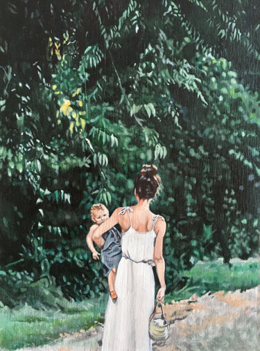 Peinture intitulée "Solitude • 2" par Pétronille Remaury, Œuvre d'art originale, Huile