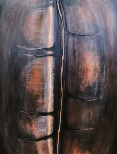 Peinture intitulée "coffee bean" par Daria Motovilova, Œuvre d'art originale, Acrylique