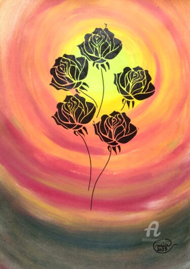 Believe & Imagine Collection n.60 by Mia Phlor Painting titled "Believe & Imagine C…" by Mia Phlor, Original Artwork, Acrylic