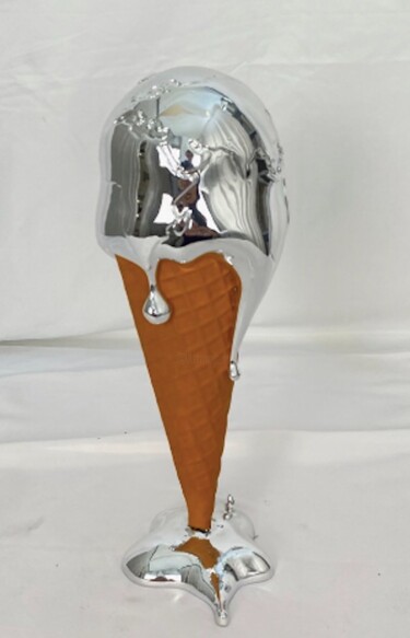 Sculptuur getiteld "The last ice cream-…" door Sagrasse, Origineel Kunstwerk, Hars