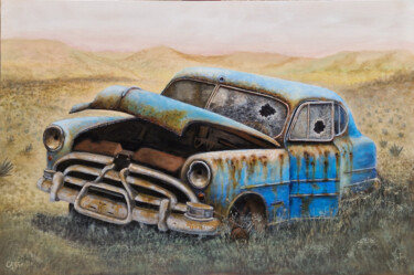 Painting titled "N12" by Yves Cass, Original Artwork, Acrylic Mounted on Wood Stretcher frame