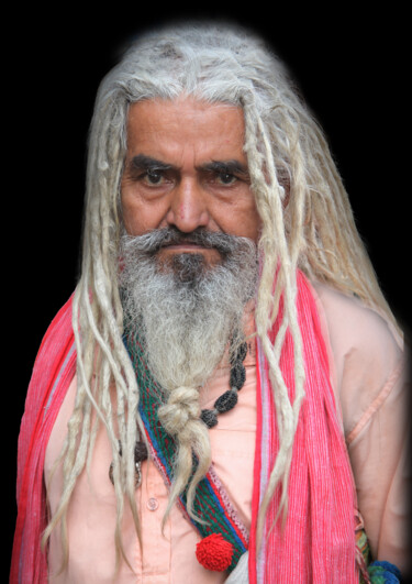 摄影 标题为“Sadhu 3” 由Jean-Claude Mathier, 原创艺术品, 数码摄影