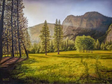 绘画 标题为“sunny evening in th…” 由Tibor Horvath, 原创艺术品, 油