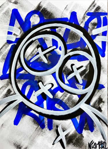 Painting titled "InsomniART" by Niamor, Original Artwork, Acrylic