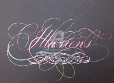 绘画 标题为“Illusions” 由Calli-Style, 原创艺术品, 墨