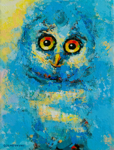 owl ( made in deams ) 2 绘画 标题为“owl ( made in deams…” 由Nikola Golubovski, 原创艺术品, 丙烯