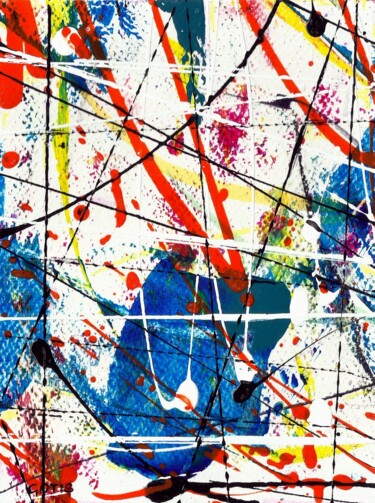 Naoko - Abstraction - Abstract Art - Abstrait - Mouvement 제목이 "Naoko - Abstraction…"인 미술작품 Davidian Gotis Abstraction Abstraite로, 원작, 아크릴