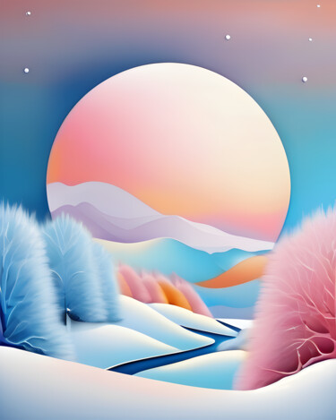 Mondo Invernale Digital Arts titled "Mondo Invernale" by Danyel Carinzia, Original Artwork, Digital Painting