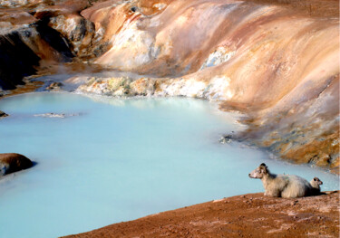 Fotografie getiteld "Beautés islandaises…" door Jean-Claude Mathier, Origineel Kunstwerk, Digitale fotografie