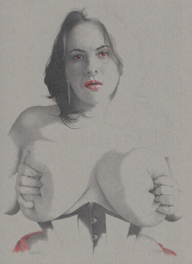 "The Power (22.37)" Drawing titled ""The Power (22.37)"" by Walter Roos, Original Artwork, Pencil