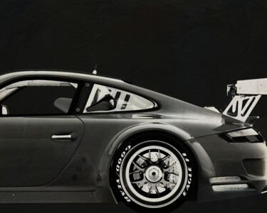 数字艺术 标题为“Porsche GT3 RS Cup…” 由Jan Keteleer, 原创艺术品, 数字油画 安装在有机玻璃上
