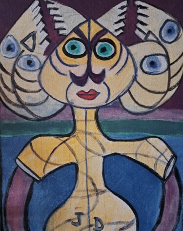 " Vanité Crâneuse " Peinture intitulée "" Vanité Crâneuse "" par Jacques Desvaux (JD), Œuvre d'art originale, Acrylique
