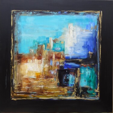Painting titled "Le secret" by Sylvie Gallizio, Original Artwork, Oil