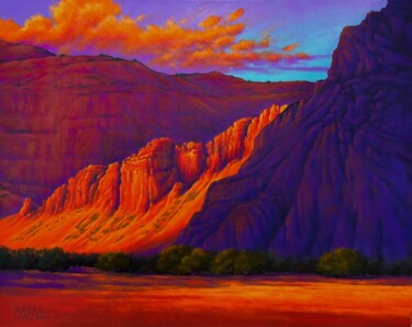 "Clash of Light and…" başlıklı Tablo Joe A. Oakes tarafından, Orijinal sanat, Akrilik Ahşap Sedye çerçevesi üzerine monte ed…