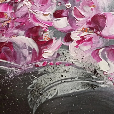 Peinture intitulée "Rose" par Virginie Gauthier, Œuvre d'art originale, Acrylique