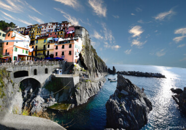 Фотография под названием "Manarola" - Jean-Claude Mathier, Подлинное произведение искусства, Цифровая фотография