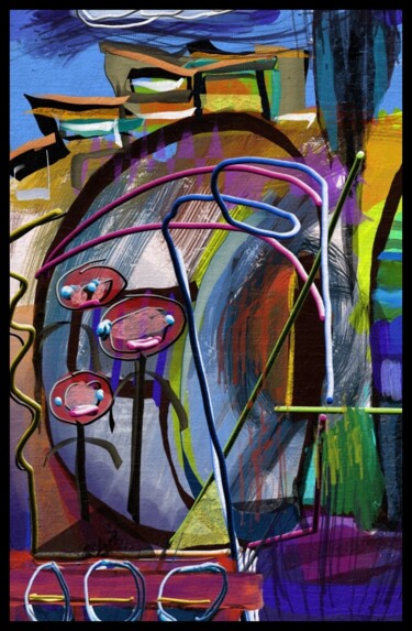 Arts numériques intitulée "Expression automnal…" par Jacky Patin, Œuvre d'art originale, Peinture numérique