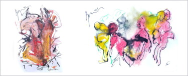 数字艺术 标题为“they are ignoramuse…” 由Дима Dima Вильмс Wilms (Рок-Живописец Rock-Painter), 原创艺术品, 水彩