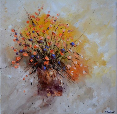 绘画 标题为“Autumnal still life…” 由Pol Ledent, 原创艺术品, 油 安装在木质担架架上