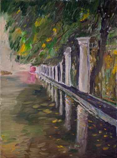 Painting titled ""После дождя"" by Pavel Levites, Original Artwork, Oil