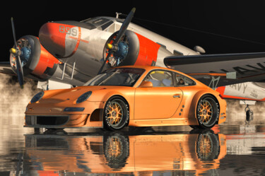 数字艺术 标题为“Porsche 911GT 3 RS…” 由Jan Keteleer, 原创艺术品, 数字油画