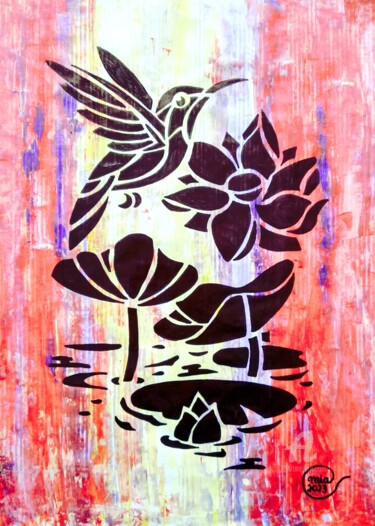 Painting titled "Believe & Imagine C…" by Mia Phlor, Original Artwork, Acrylic