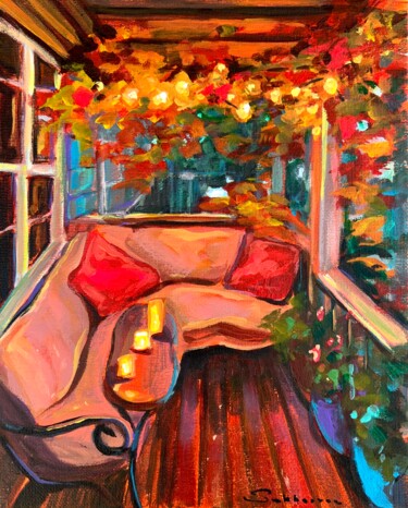 제목이 "Autumn Evening"인 미술작품 Victoria Sukhasyan로, 원작, 아크릴
