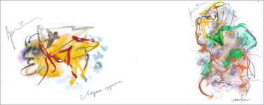 interest in the grasshopper man Digital Arts titled "interest in the gra…" by Dima Dima Vil Ms Wilms (Rok Zivopisec Rock Painter), Original Artwork, Waterco…
