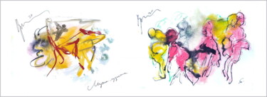 Digital Arts titled "мужик-кузнечик не з…" by Dima Dima Vil Ms Wilms (Rok Zivopisec Rock Painter), Original Artwork, Waterco…