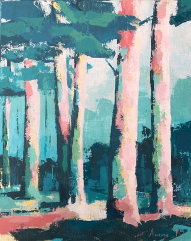 Peinture intitulée "Sur la Terre comme…" par Aurore Nugeron, Œuvre d'art originale, Acrylique