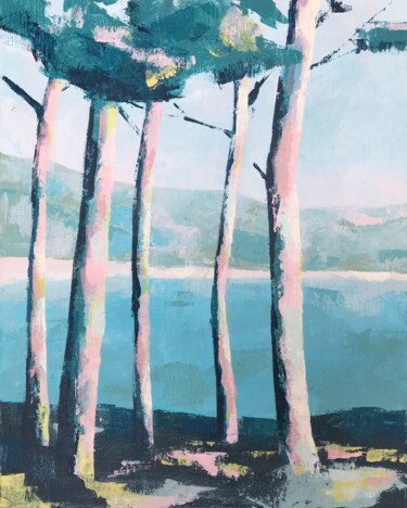 Peinture intitulée "Cap Coz" par Aurore Nugeron, Œuvre d'art originale, Acrylique