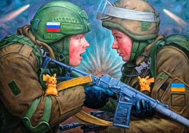 Painting titled "Братья." by Oleg Gavrilov, Original Artwork, Acrylic