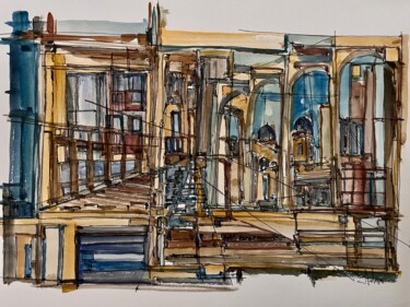 Dessin intitulée "L’altération de l’e…" par Hartiste, Œuvre d'art originale, Aquarelle