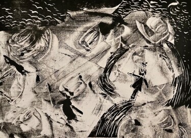 印花与版画 标题为“Un monde à part” 由Sandra Bédu, 原创艺术品, 蒙纳